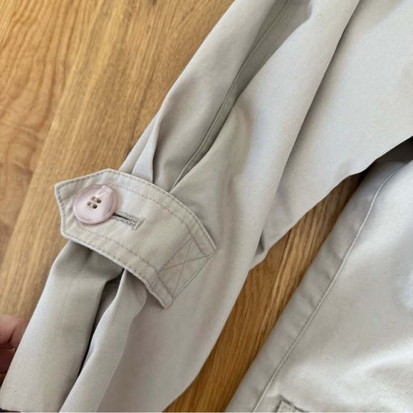 London Fog Limited Edition Tan Petite Trench Coat Jacket 4P - Picture 7 of 9